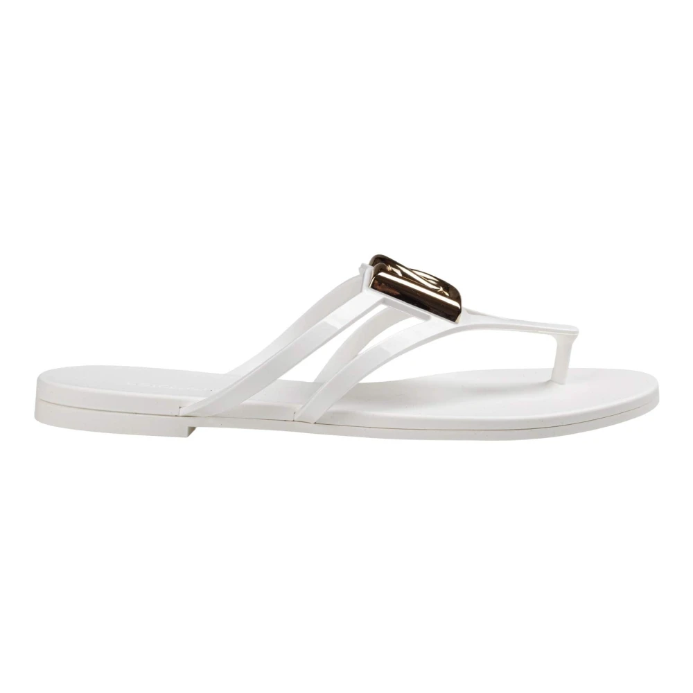 Dolce & Gabbana Slide Beachwear in Rubber with Logo