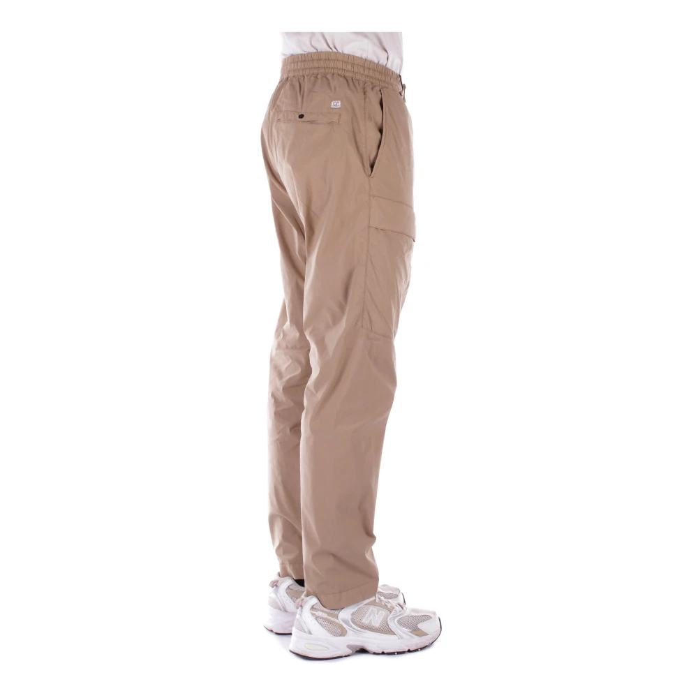 C.P. Company Logo Front Skinny Broek Rits Sluiting Brown Heren