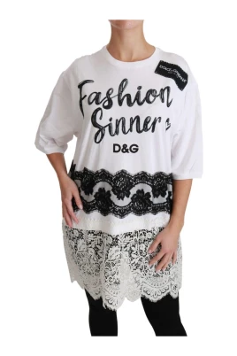 Rundhalsad Oversized T-shirt