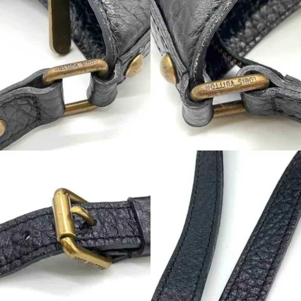 Louis Vuitton Vintage Pre-owned Denim shoulder-bags Black Dames