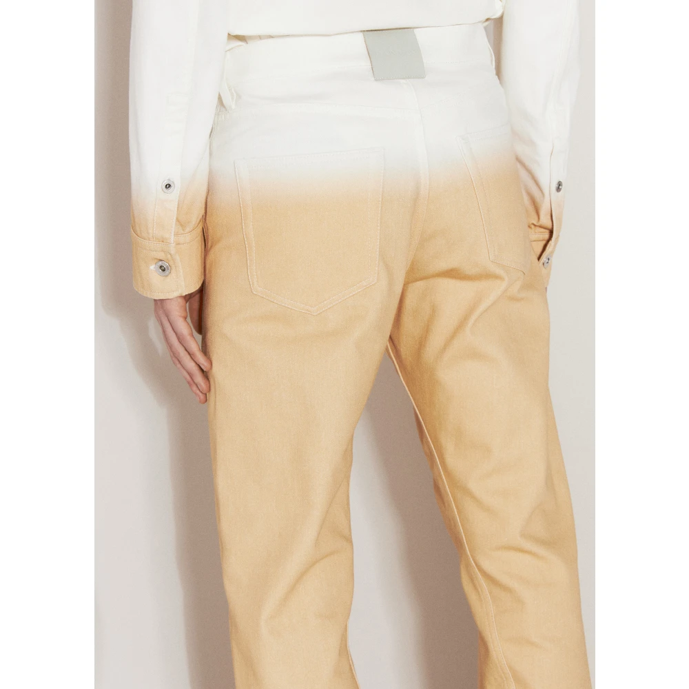 Lanvin Gradient Twisted Jeans Orange Heren