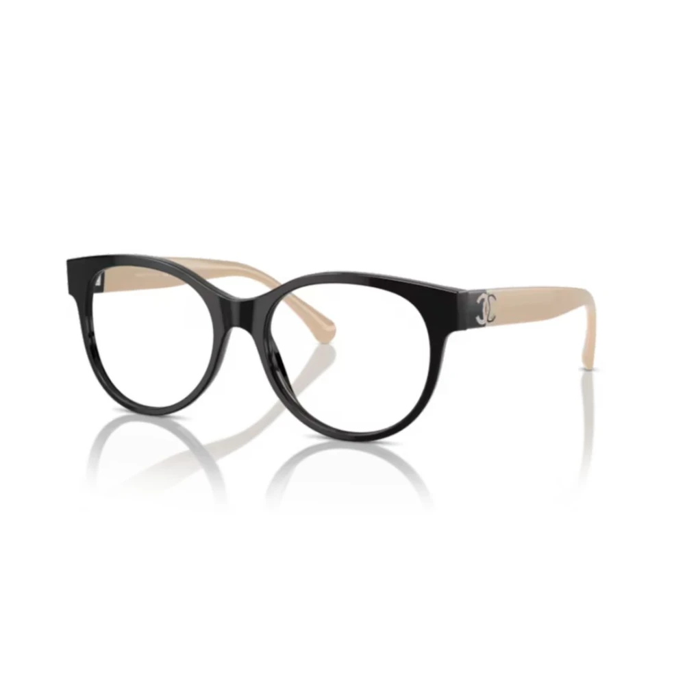 Chanel Elegante Zwarte Schoudertas Beige Unisex