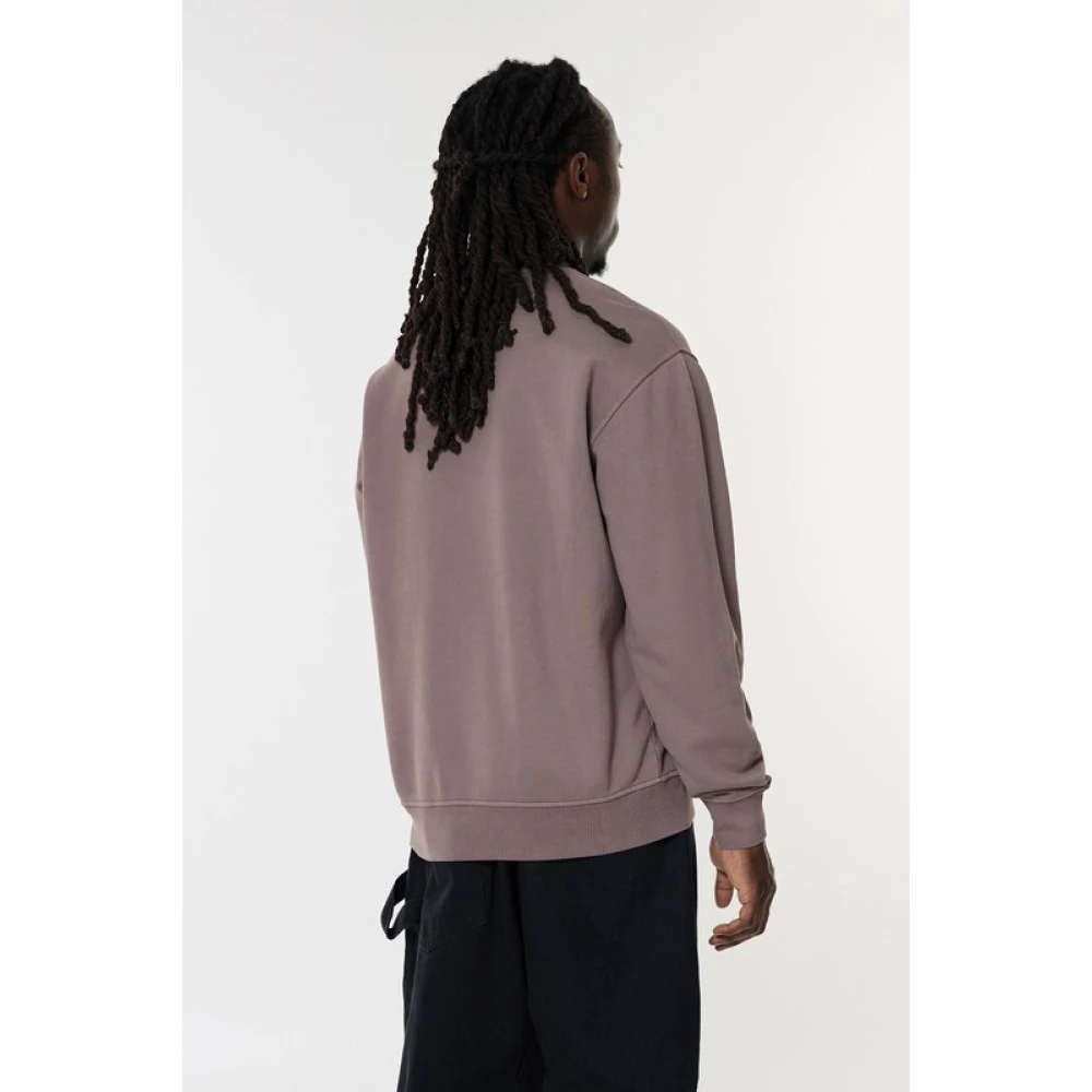 C.P. Company Diagonaal Mesh Fleece Sweatshirt Purple Heren