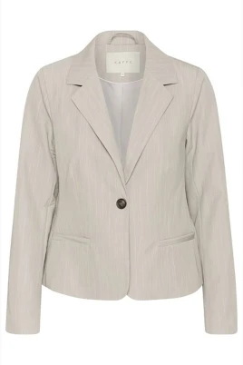 Fjädergrå Melange Pinstripe Blazer