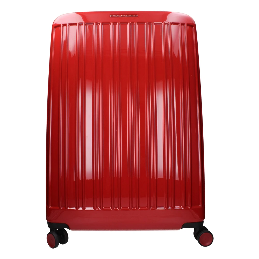 Piquadro Men's Red Polycarbonate Vintage Effect Trolley