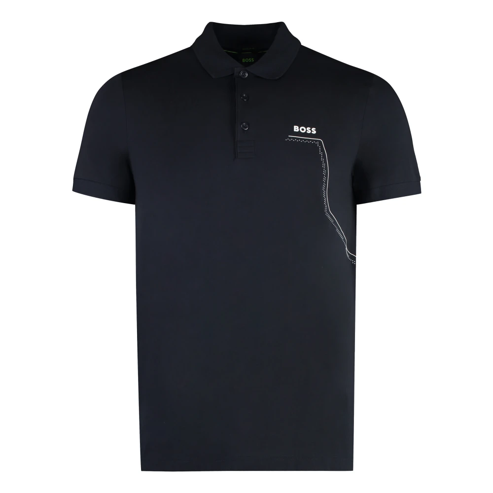 Hugo Boss Katoenen Poloshirt Blue Heren