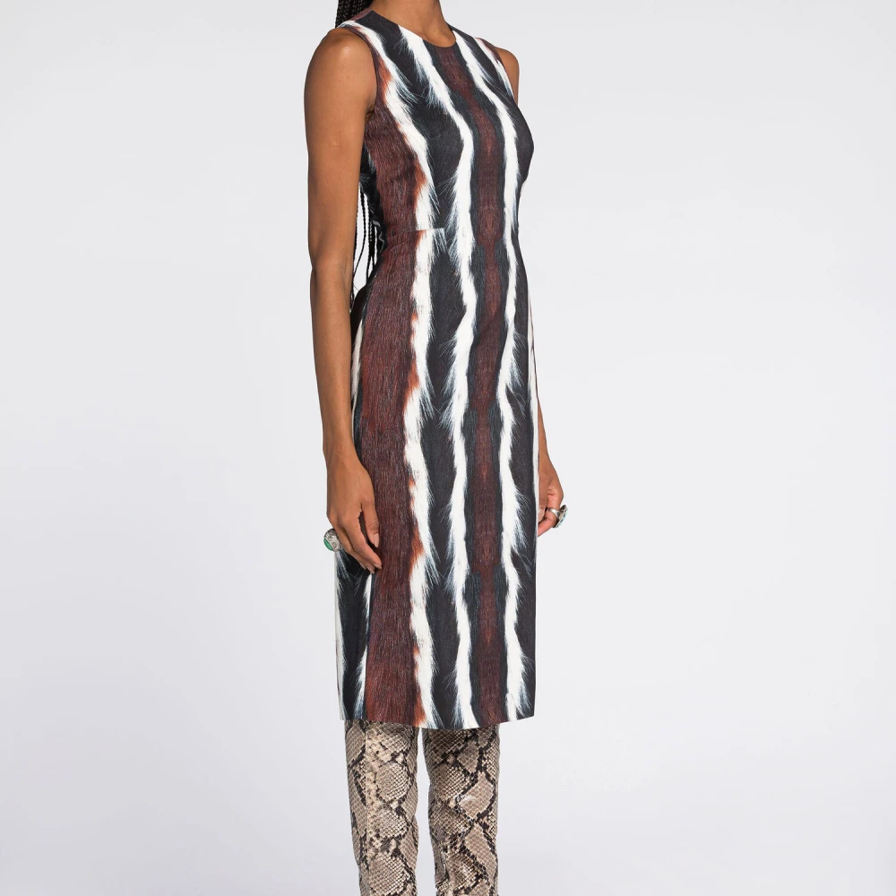 Roberto Cavalli Dierenprint Mouwloze Jurk Multicolor Dames
