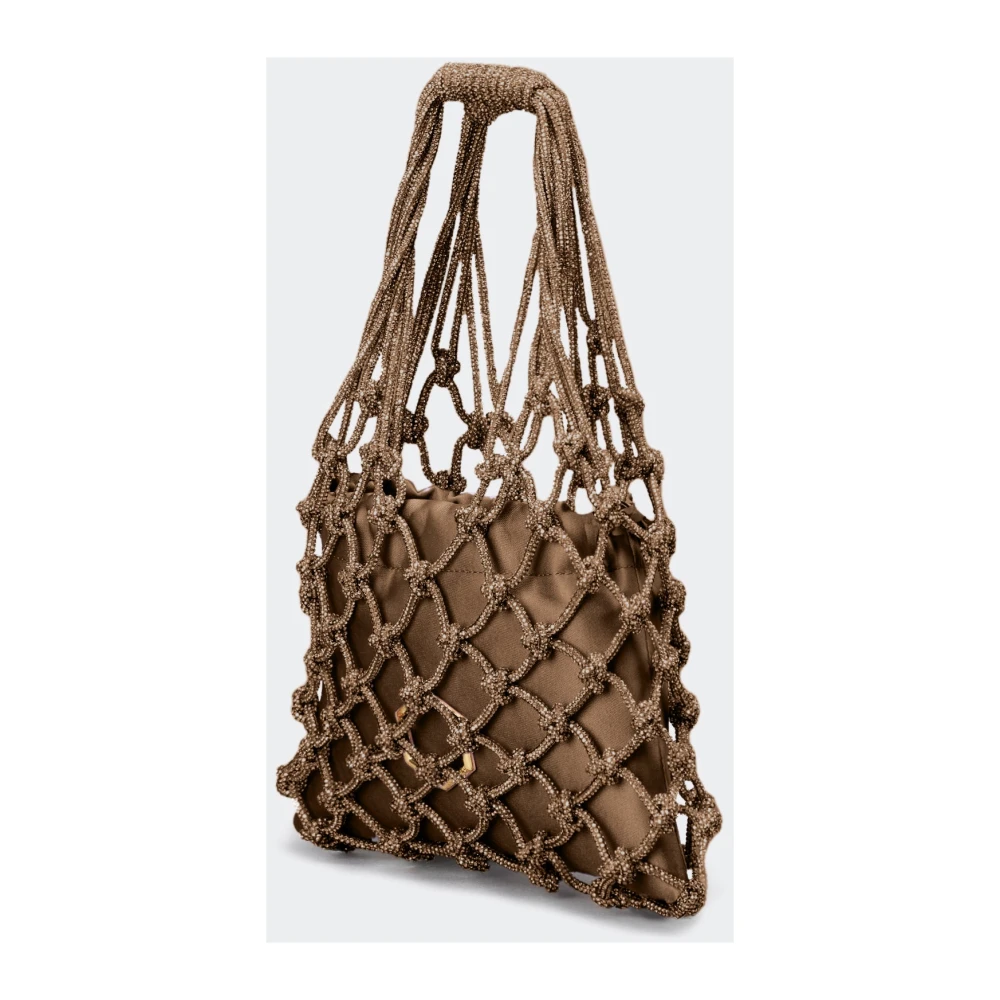 Hibourama Carrie Fonkelende Mini Tas Brown Dames