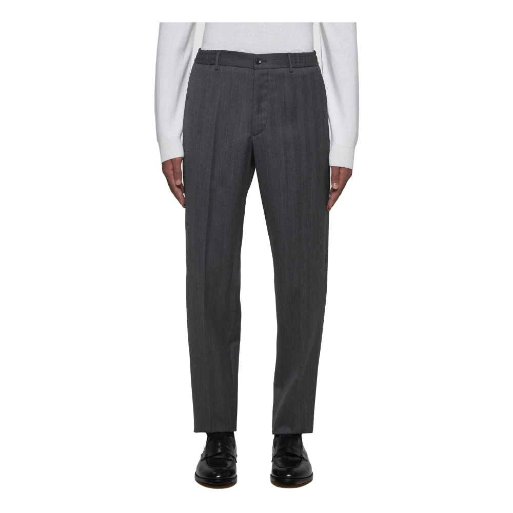 Tagliatore Antracietgrijze Wollen Broek Gray Heren