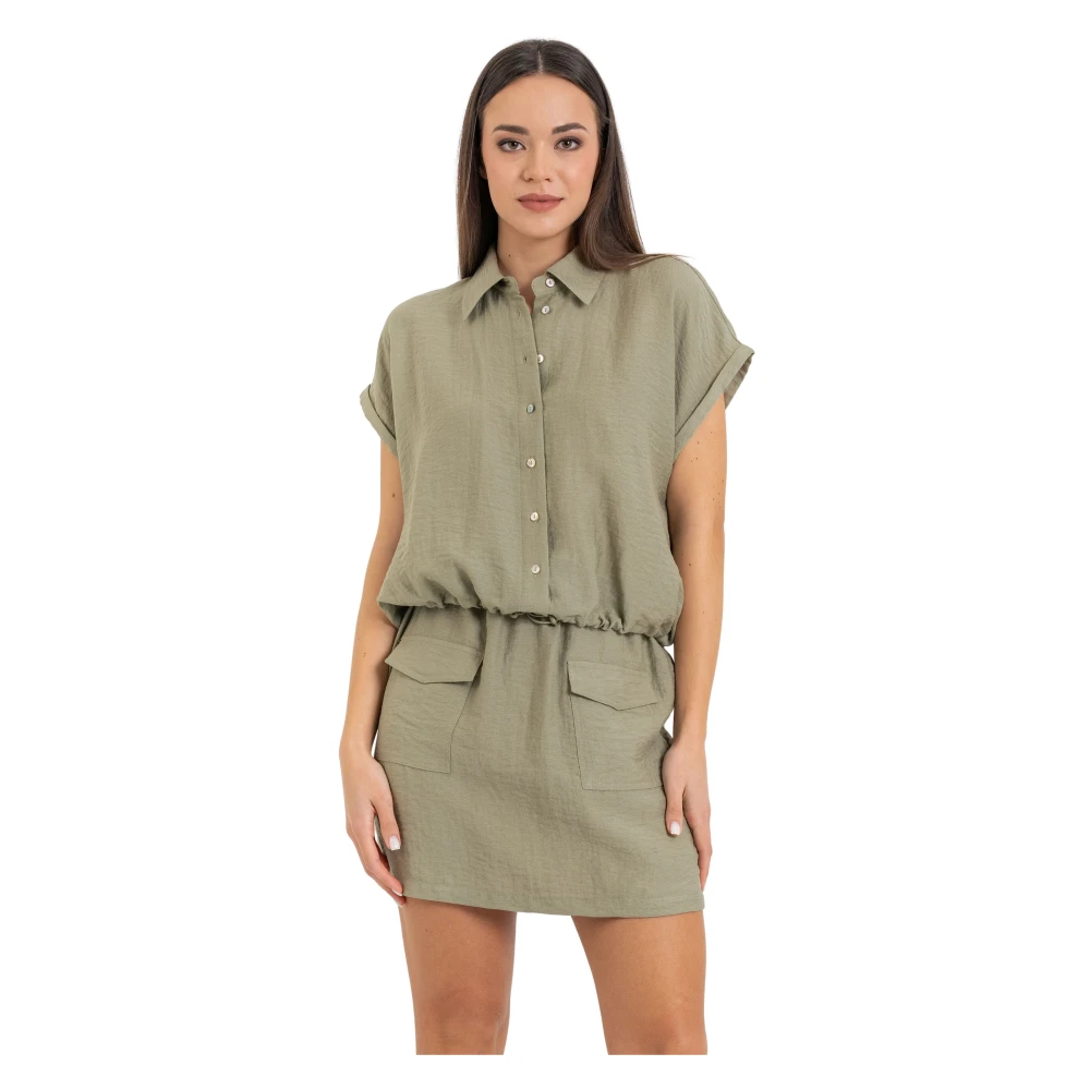 Kocca Green Elegant Waist Length Light Blouse - Female - Shirts - Xl - Blouses & Shirts