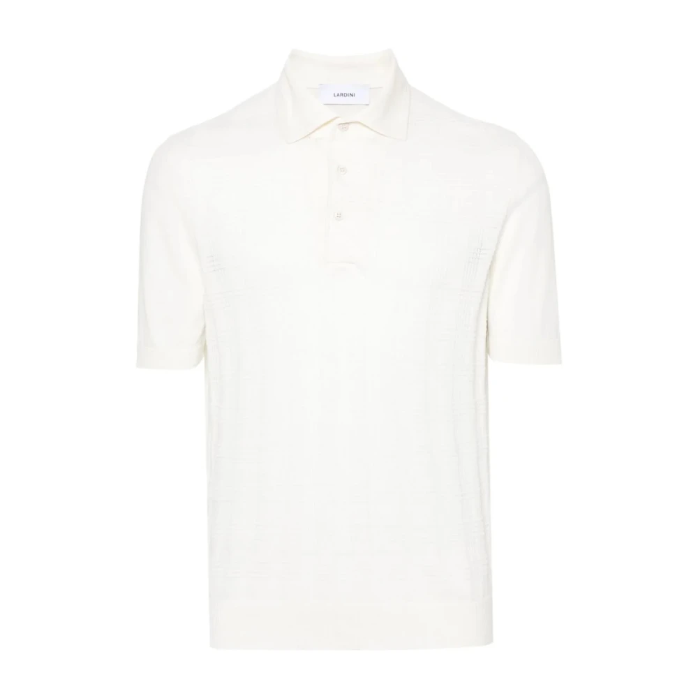 Lardini Witte T-shirts & Polo's voor mannen White Heren