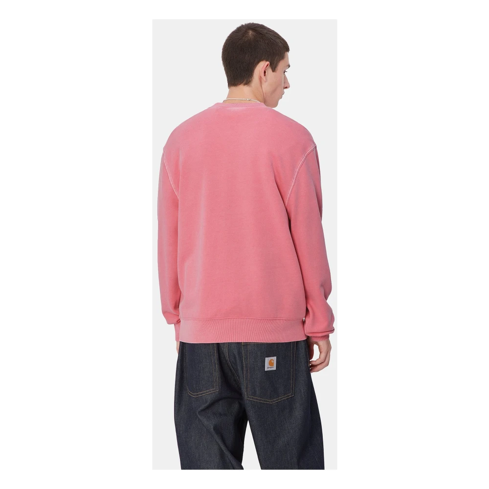 Carhartt WIP Duster Script Sweat Charm Pink Heren