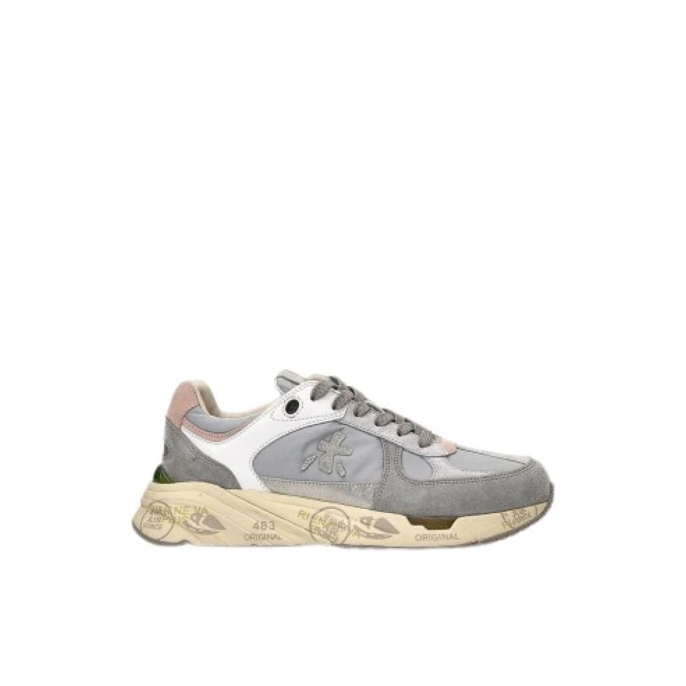 Premiata Vintage 90s Stijl Sneakers Dames Schoenen Grijs