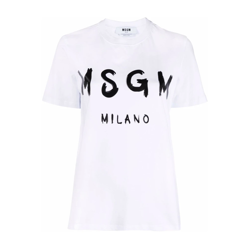 Msgm - Tops > T-Shirts - White - Msgm - Modalova