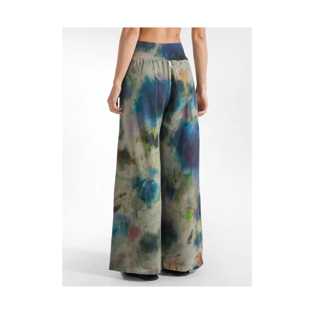 Deha Gedrukte Katoenen Jurk Hoge Taille Comfort Fit Multicolor Dames