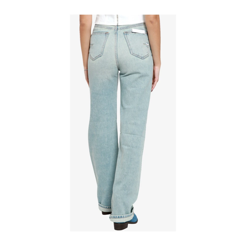 Mauro Grifoni Straight Jeans Blue Dames