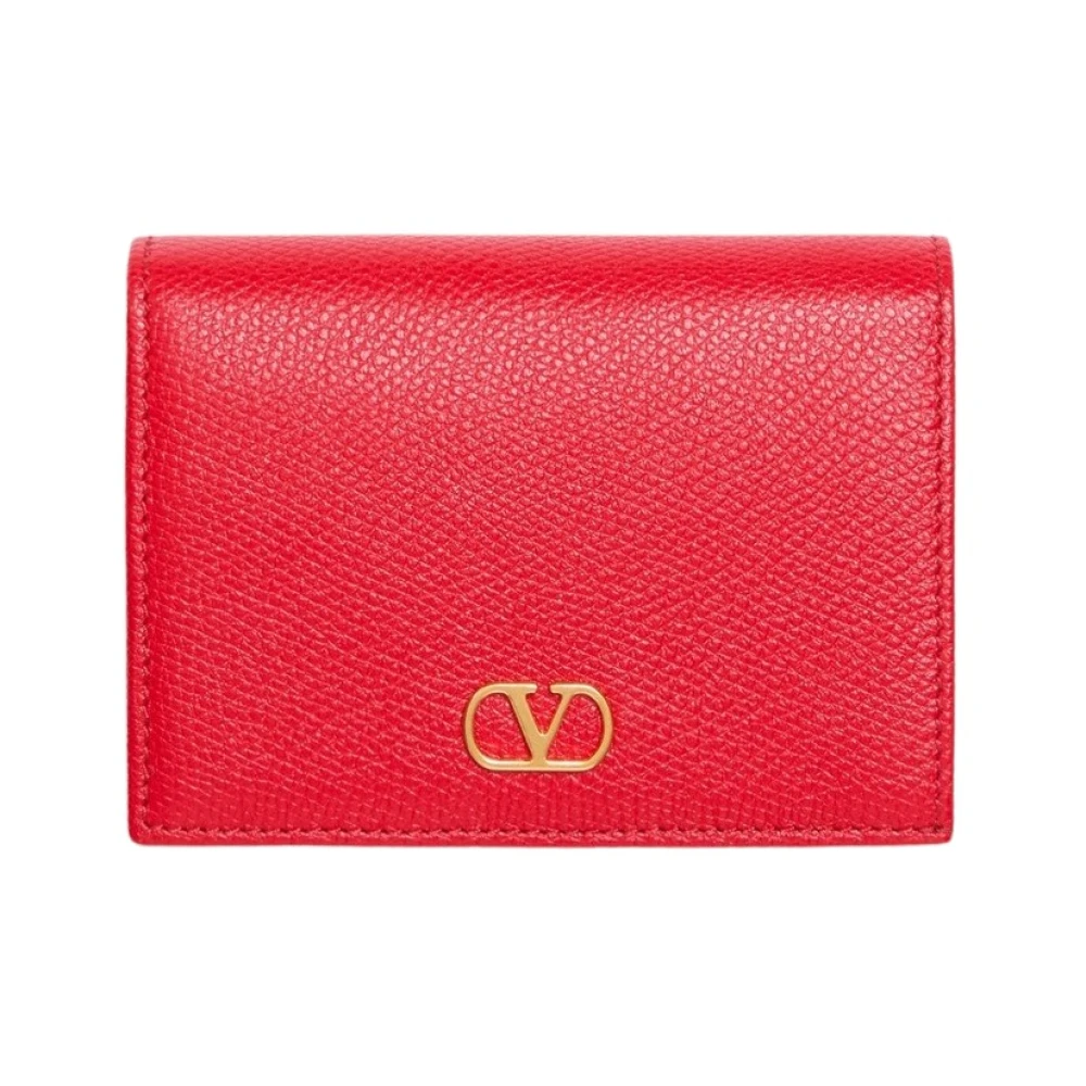 Valentino Garavani Vlogo Signature Wallet - Female - Wallets & Cardholders - Red - One Size - Accessories - Image 3
