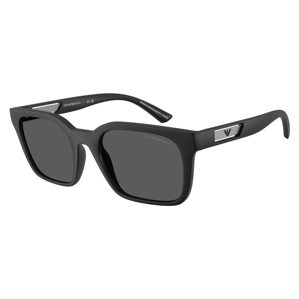 Emporio Armani Man Sunglass EA4269 - Frame color: Matte Black, Lens color: Dark Grey - Image 4