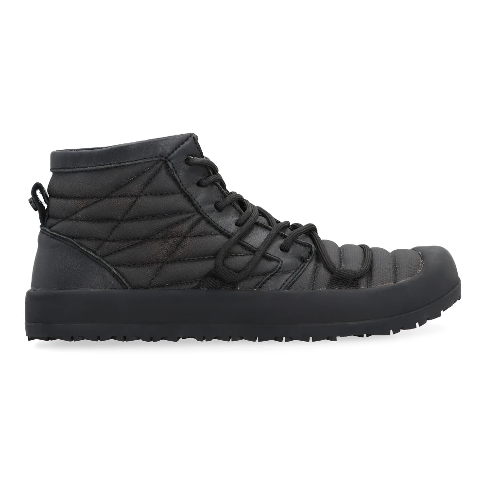 Volta Leren Mid-Top Sneakers met Rits unisex Schoenen Zwart