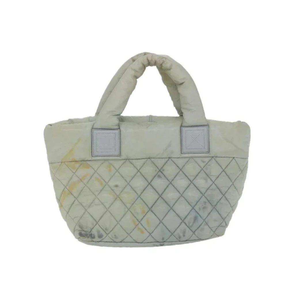 Chanel Vintage Pre-owned Nylon handbags Gray Dames