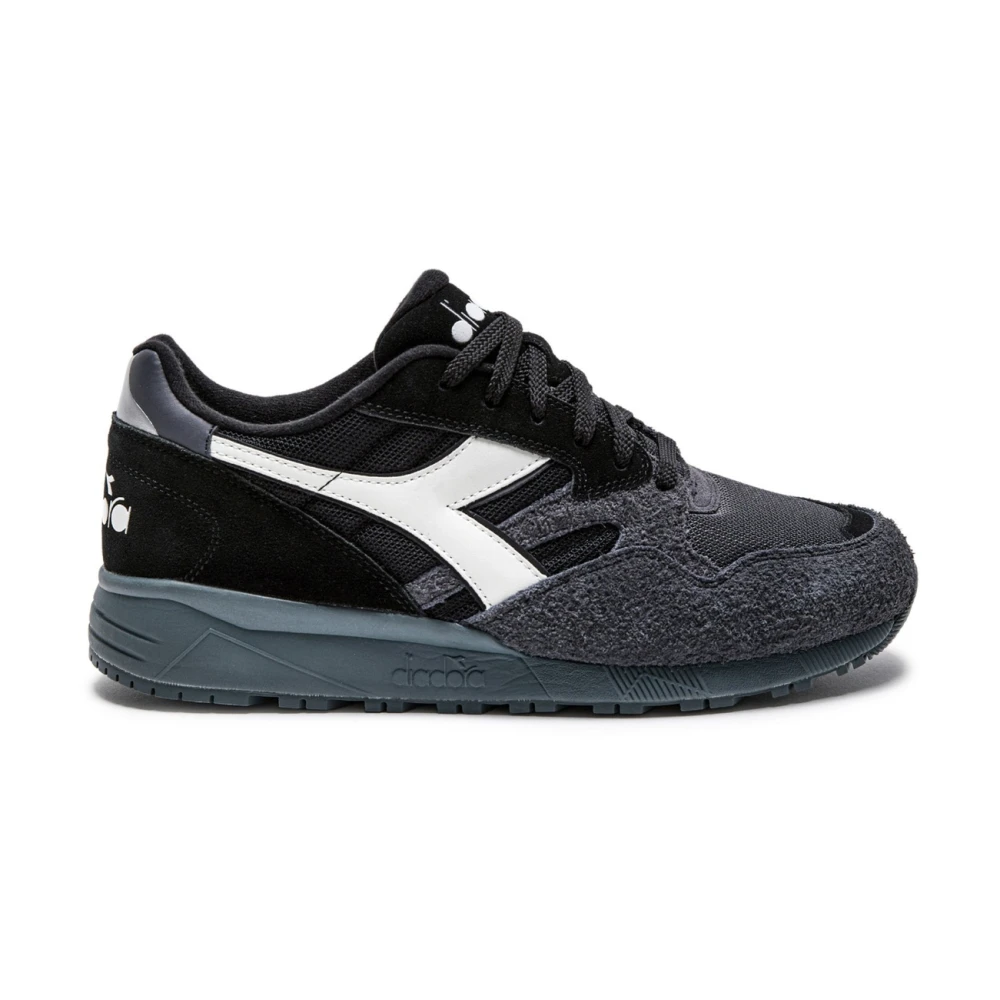 Diadora Men's Black Sporty Casual Trainers - Sneakers - 2 Uk - Shoes