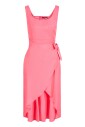 robe-rose-a-line-avec-ceinture