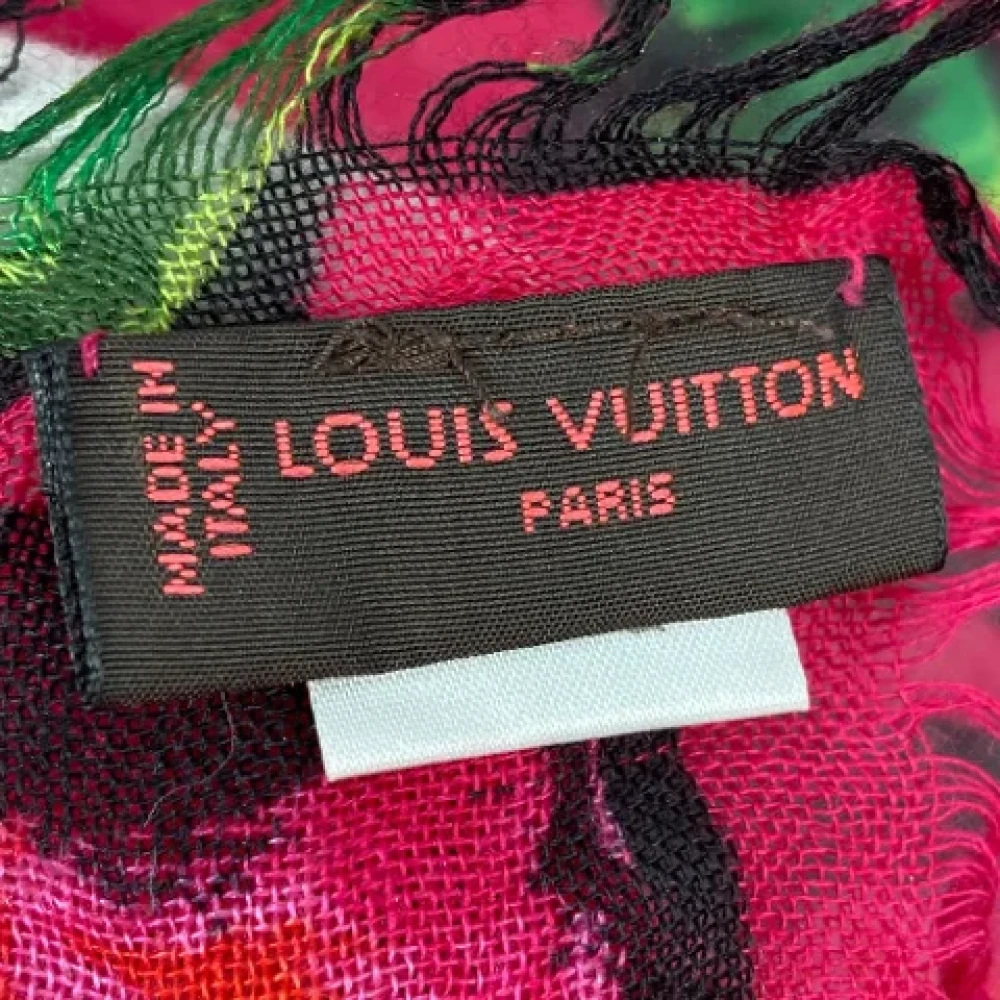 Louis Vuitton Vintage Pre-owned Fabric scarves Pink Dames