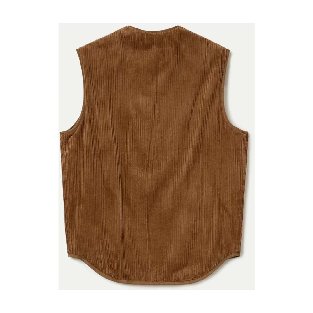 La Paz Ribfluwelen Vest Kameel Brown Heren
