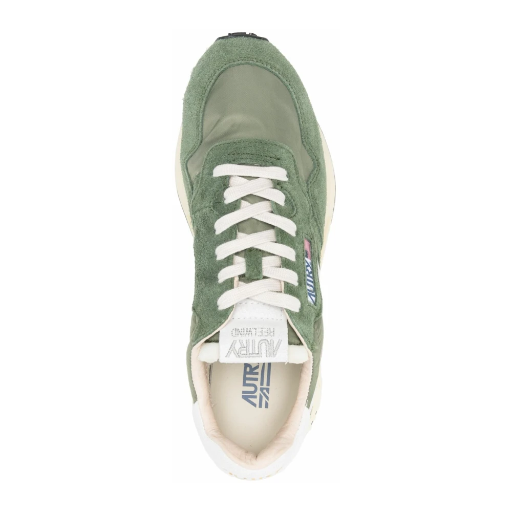 Autry Flexibele hardloopsneaker in khaki Green Heren