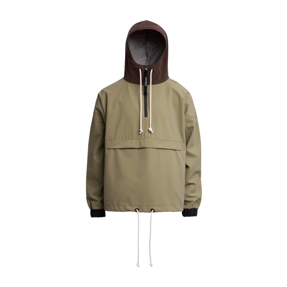 Stutterheim Waterdichte Matte Anorak Jas Green Heren