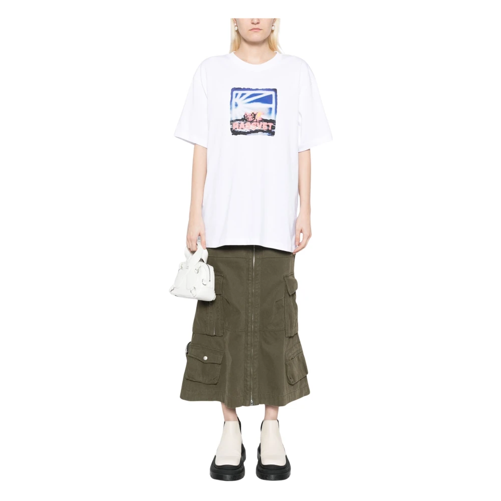 Rassvet Vuurprint Korte Mouw T-shirt White Heren