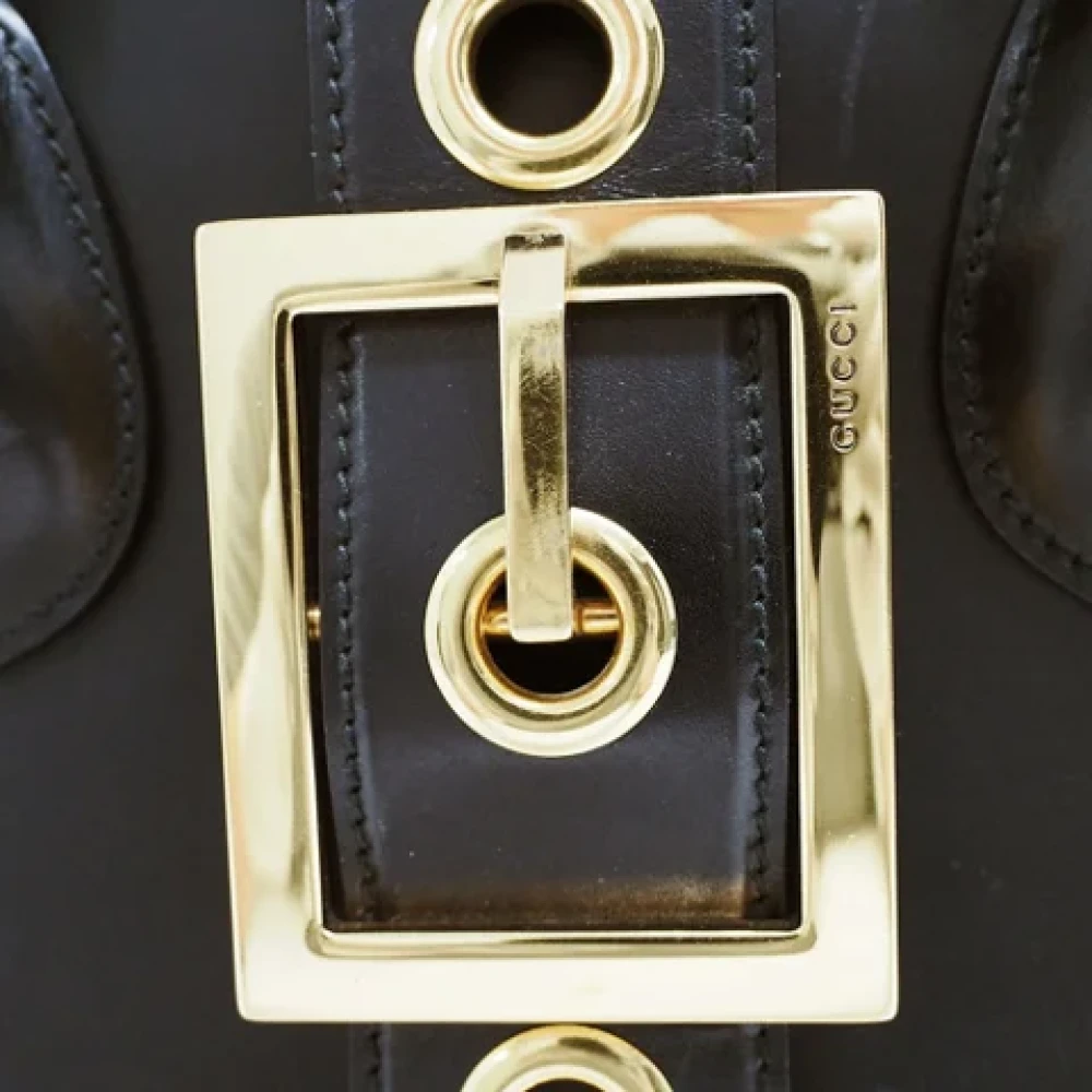Gucci Vintage Pre-owned Leather totes Black Dames