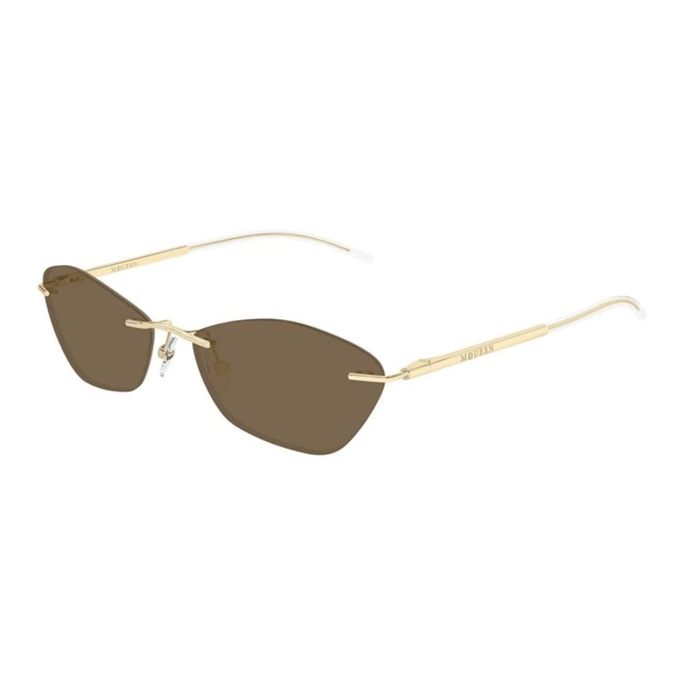 Alexander Mcqueen Unisex Yellow Sunglasses, 57 Mm, Geometric Sunglasses