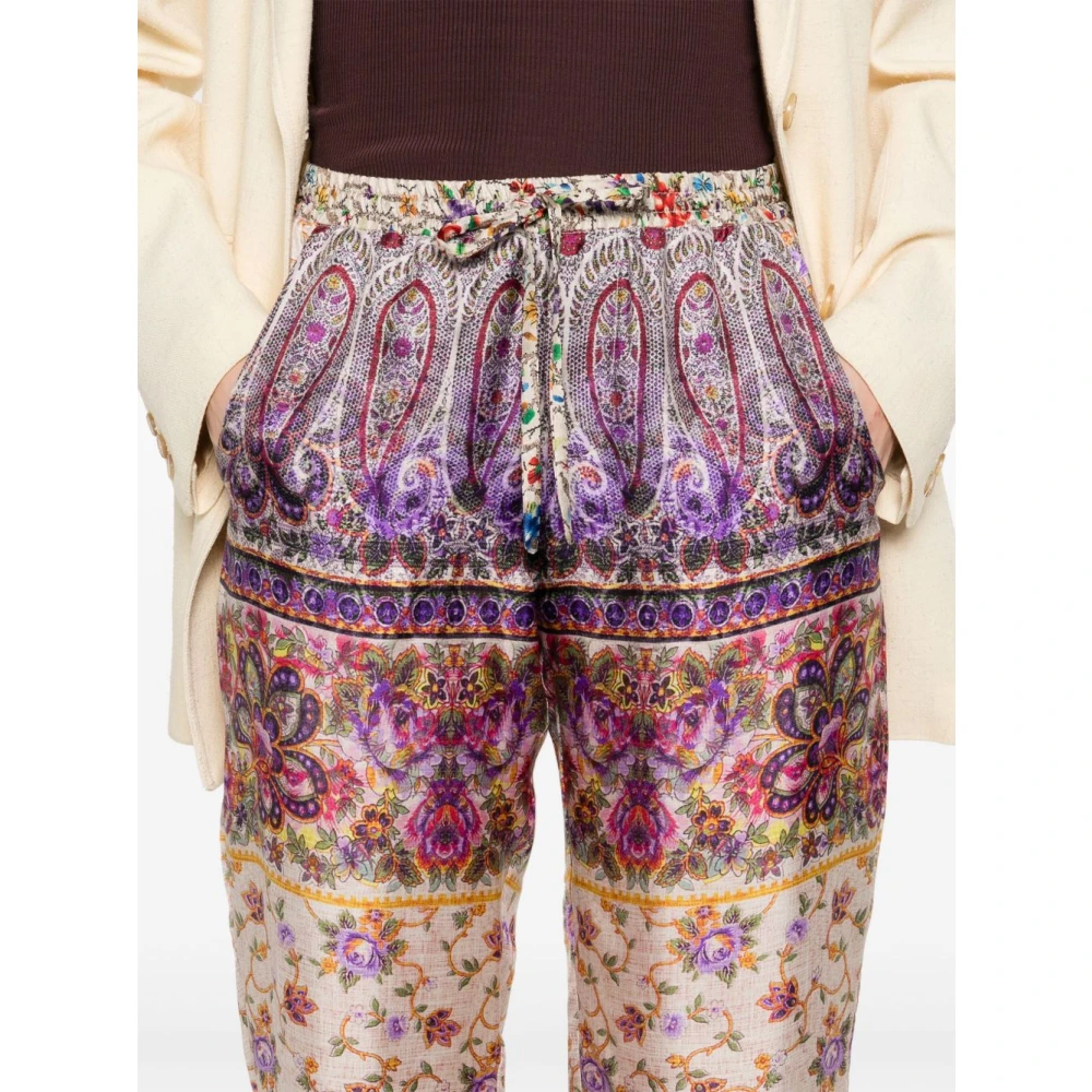Pierre-Louis Mascia Bloemenprint Lila Broek Multicolor Dames