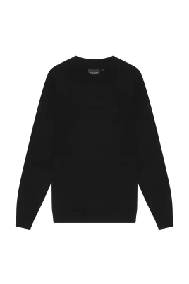 Merino Crew Neck Jumper med Tonal Eagle