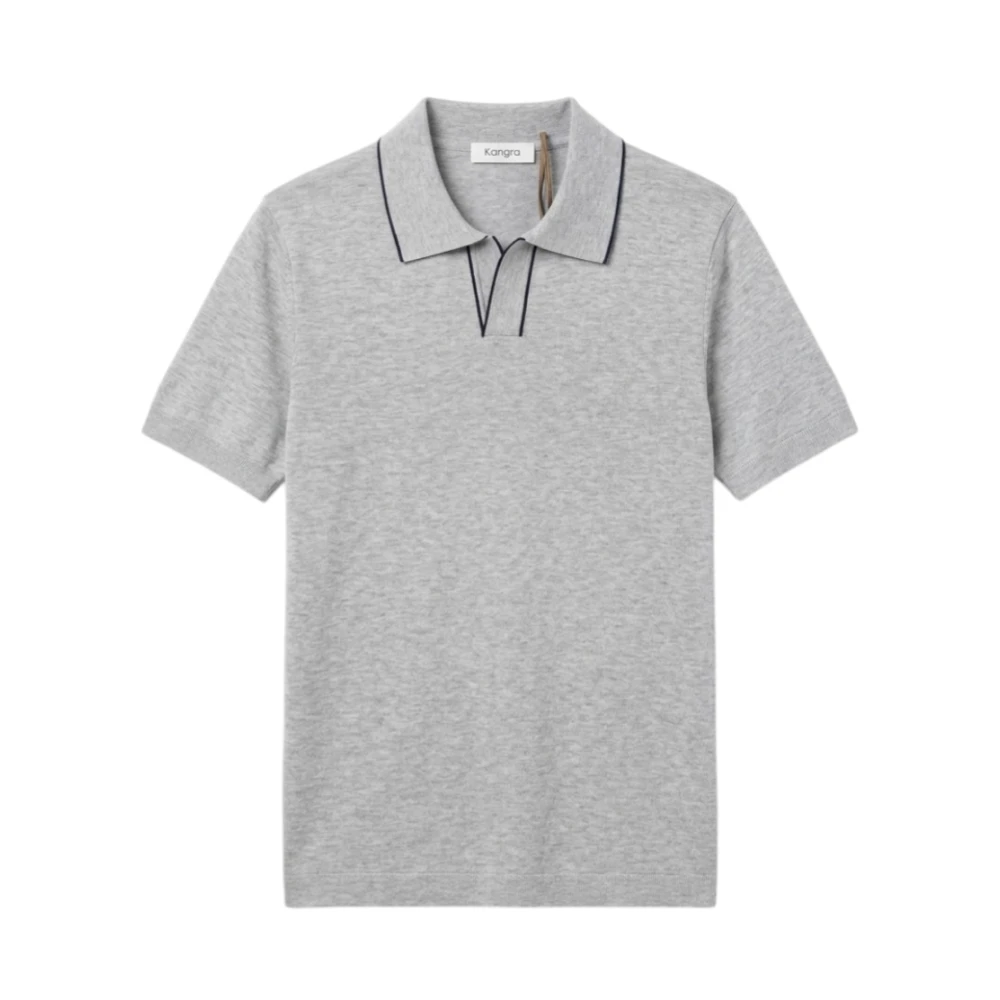 Kangra Gray Polo Shirts, Male, Xl, Polo In Maglia Di Cotone