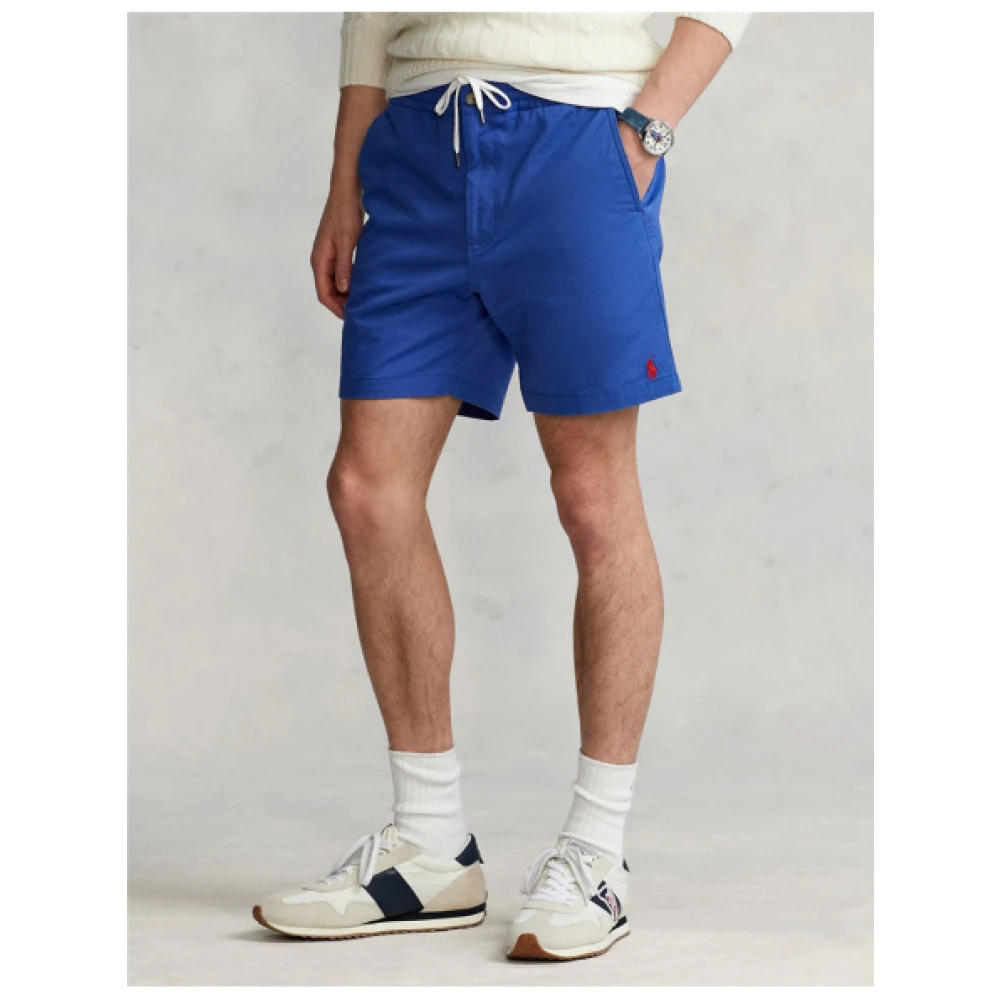Polo Ralph Lauren Elastische taille Prepster shorts in Royal Heritage Blue Heren