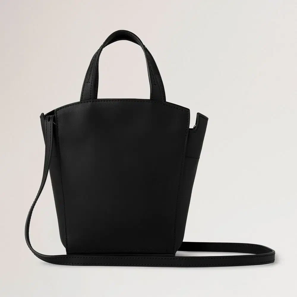 Mulberry Mini Clovelly Tote Zwart Classic Grain Black Dames