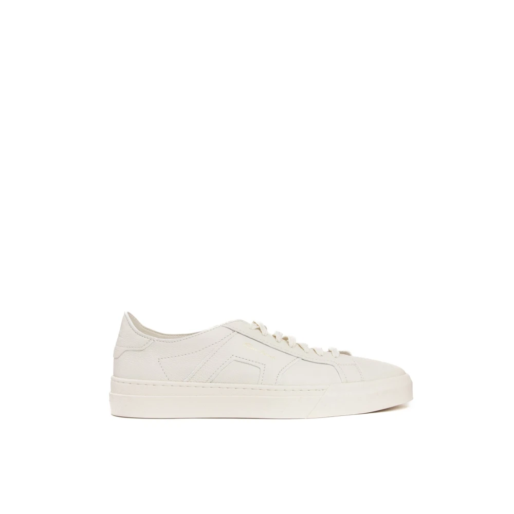 Santoni Sneaker Double Buckle Heren Schoenen Wit