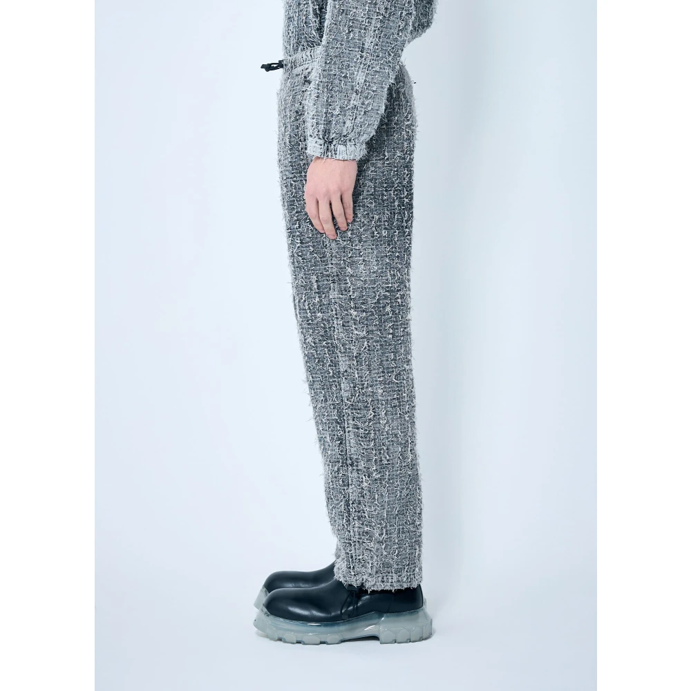 Diesel Bouclé Textuur Trekkoord Jeans Gray Heren