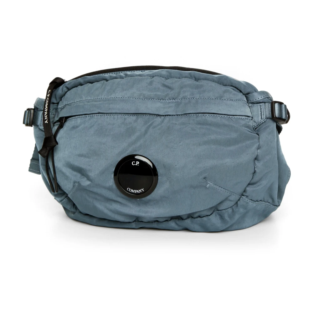 C.P. Company Nylon Crossbody Tas met Anti-Drop Behandeling Blue Heren
