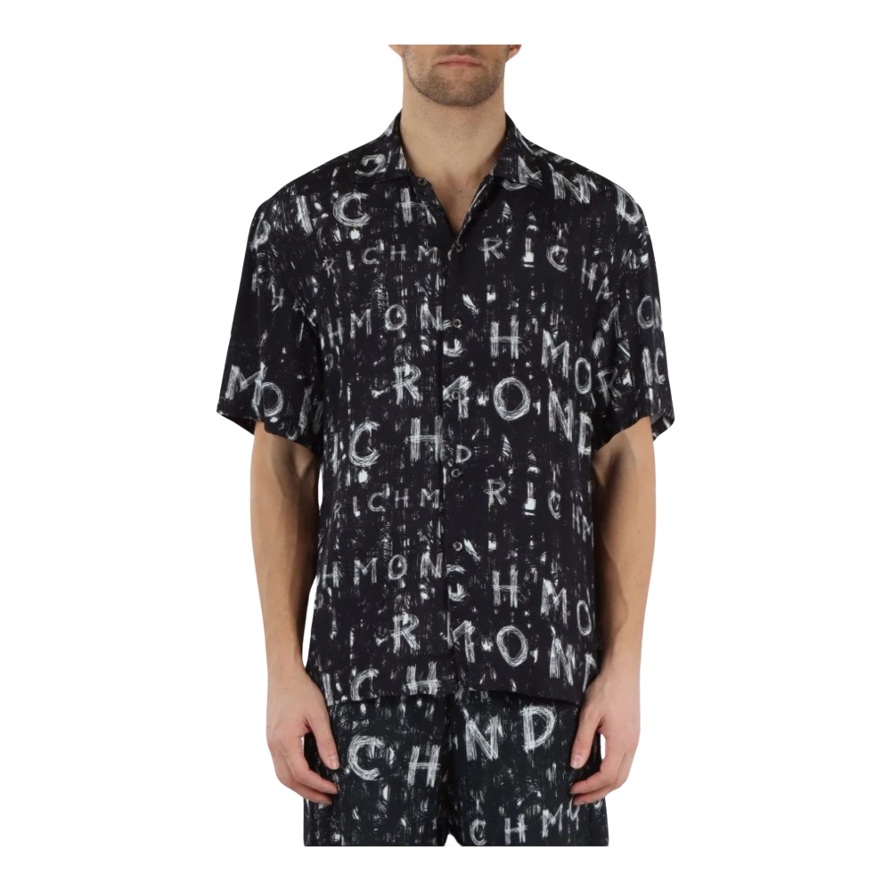 John Richmond Heren Casual Overhemd Black Heren