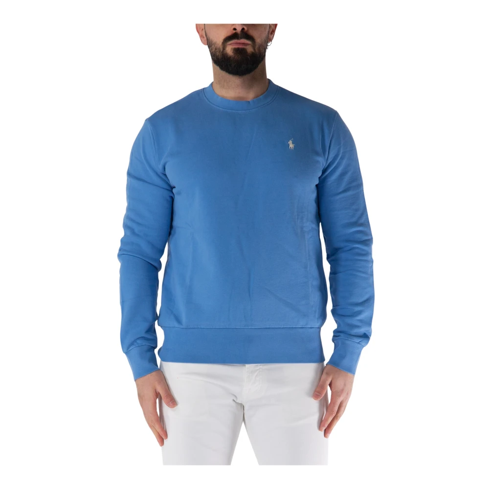 Polo Ralph Lauren Logo Crewneck Sweatshirt Blue Heren