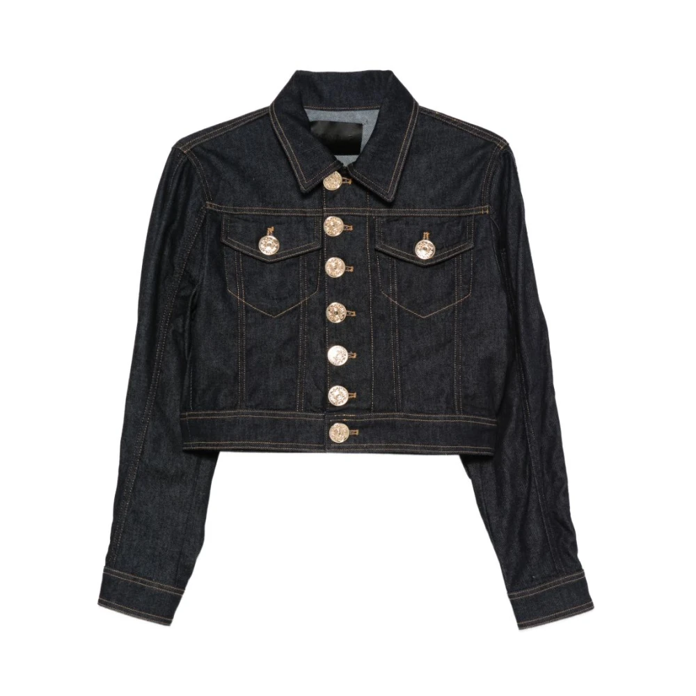 Dondup Women's Blue Buttoned Denim Jacket