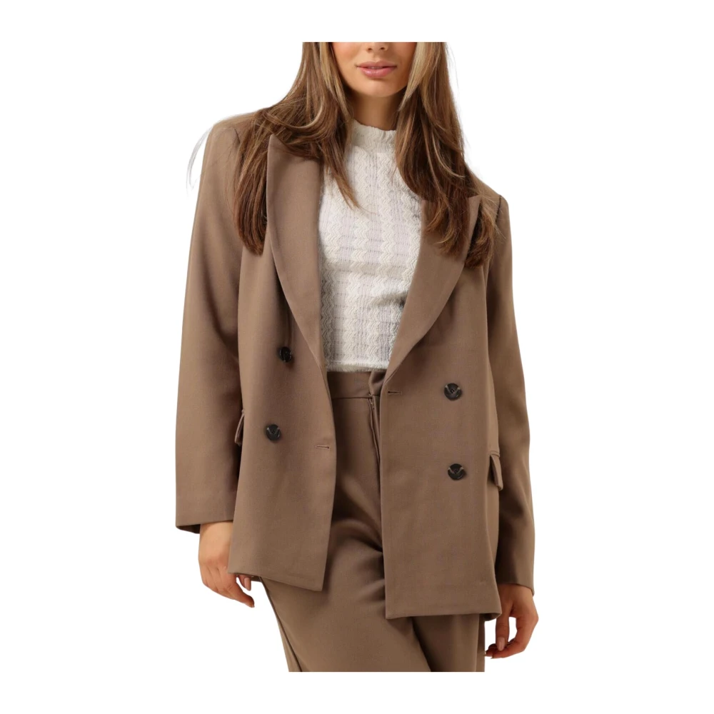 Notre-v Taupe Blazer Nv-Elaine Beige Dames