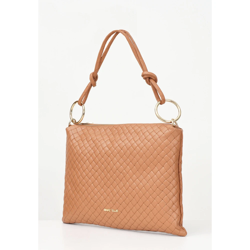 Marc Ellis Elegante Dallas Plot Camel Schoudertas Brown Dames