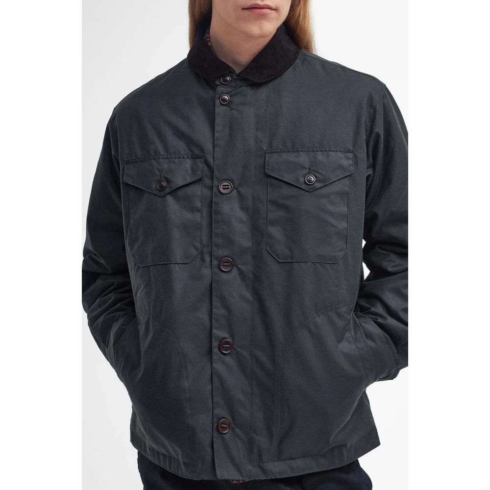 Barbour Klassieke Wax Deck Jas Blue Heren