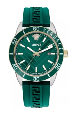 montre-analogique-en-silicone-vert