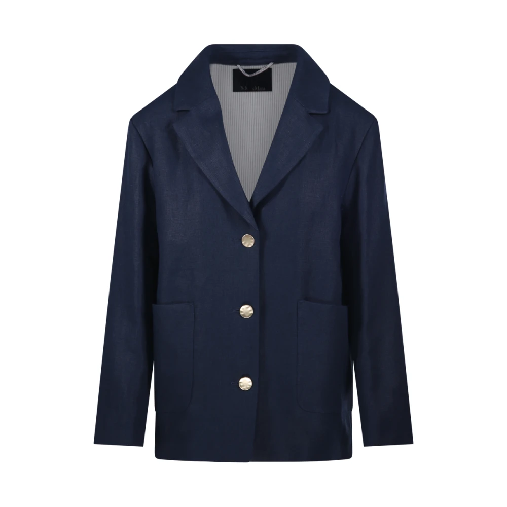 Max Mara Women's Blue Blazers, Xs, Carlotta Jacket