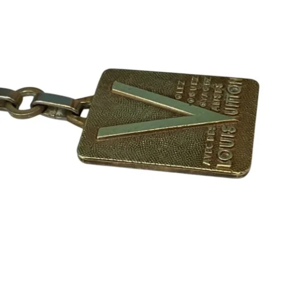 Louis Vuitton Vintage Pre-owned Metal key-holders Yellow Unisex